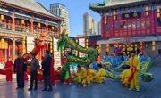 网投官网大学生艺术团舞龙飞镲队受邀参加中央广播电视台节目—— 《非遗里的中国》天津篇录制